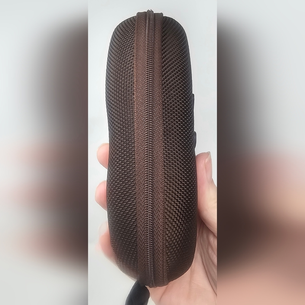 **$OLD**Maui Jim Hard Brown Sunglasses Glasses Zipper Clamshell Sport Clip - Picture 3 of 10